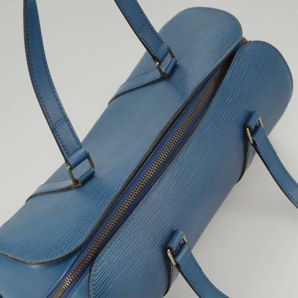 LOUIS VUITTON Epi Soufflot Hand Bag Blue M52225 LV Auth 100524 - Picture 6 of 16